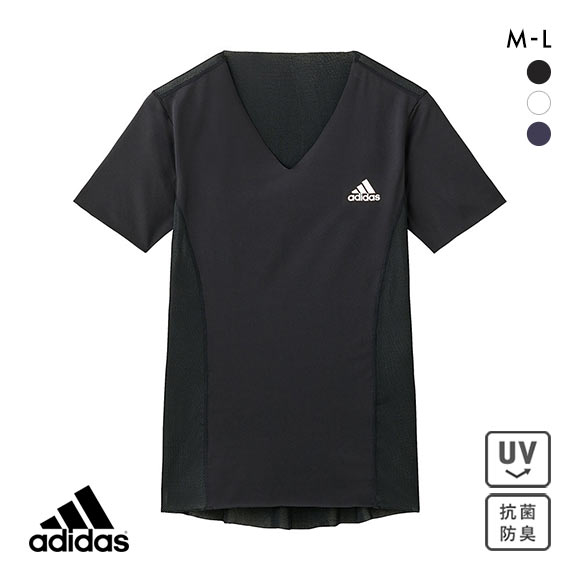 アディダス adidas Vネック Tシャツ インナー メンズ 半袖 ベース