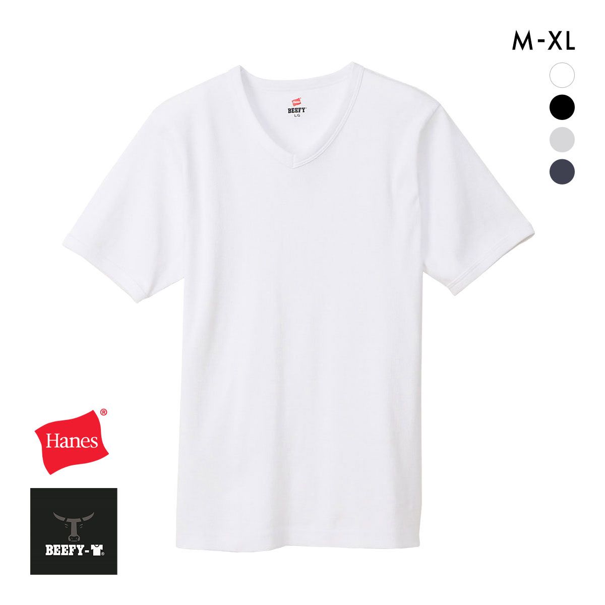 10%OFF ヘインズ Tシャツ ビーフィー BEEFY リブ Vネック メンズ トップス インナー 半袖 大きいサイズ HM1-T102 Hanes 10%OFF ヘインズ Tシャツ ビーフィー BEEFY リブ Vネック メンズ トップス インナー 半袖 大きいサイズ HM1-T102 Hanes