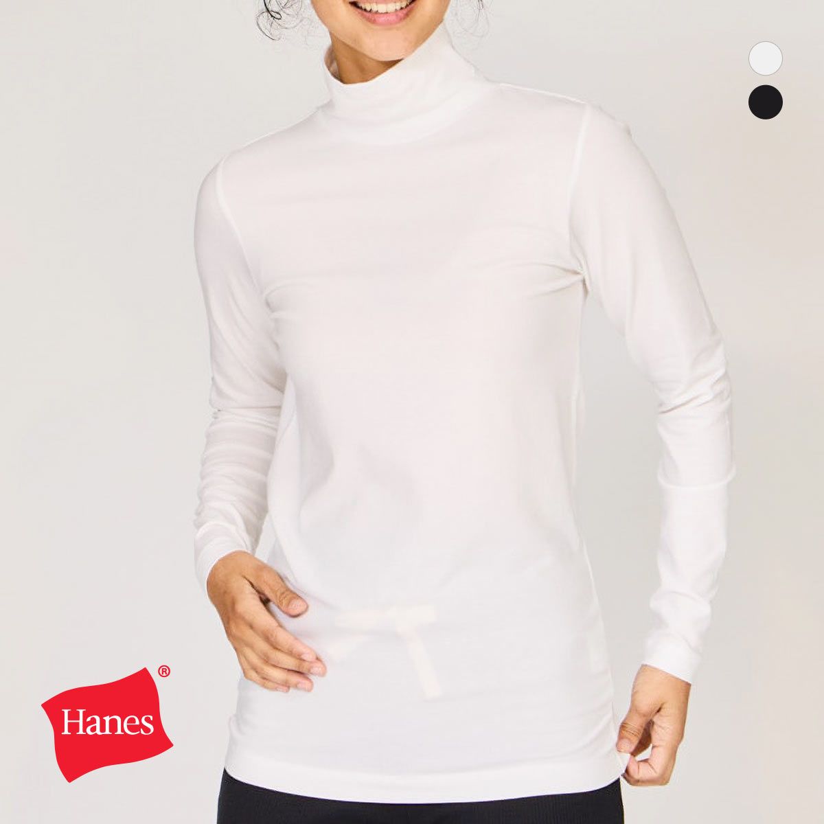 20%OFF【メール便(25)】 ヘインズ Hanes ソフトフィット タートルネック ロングスリーブシャツ レディース 長袖 インナー 20%OFF【メール便(25)】 ヘインズ Hanes ソフトフィット タートルネック ロングスリーブシャツ レディース 長袖 インナー