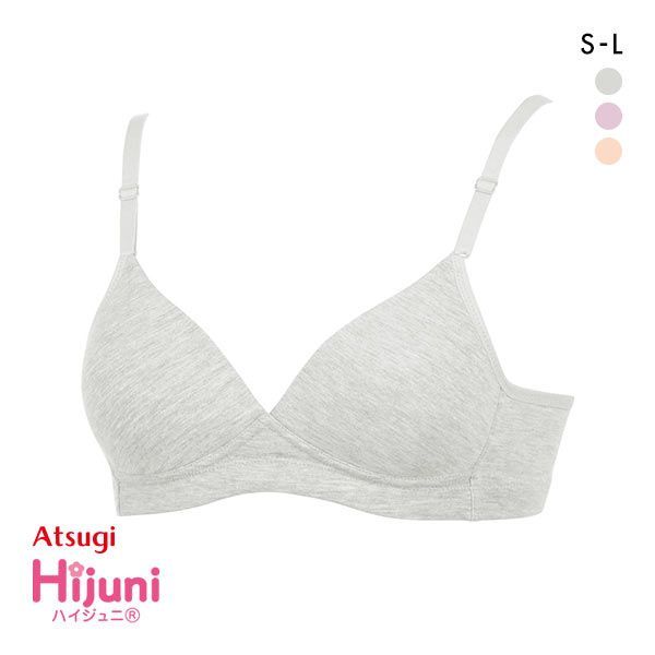 アツギ ATSUGI ハイジュニ Hijuni 透けにくい ノンワイヤーブラ 後ろ