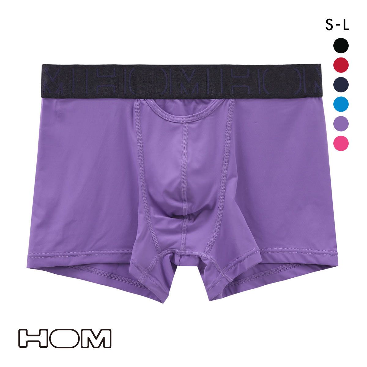 オム HOM AJIA BOXER BRIEFS HO1 ボクサーパンツ メンズ 前開き アンダーウェア 無地 ソリッド