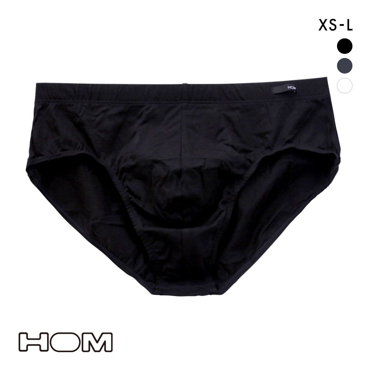 【メール便(30)】 オムHOM MINI BRIEFS COTTON フルバック ビキニ ブリーフ メンズ 前とじ 無地