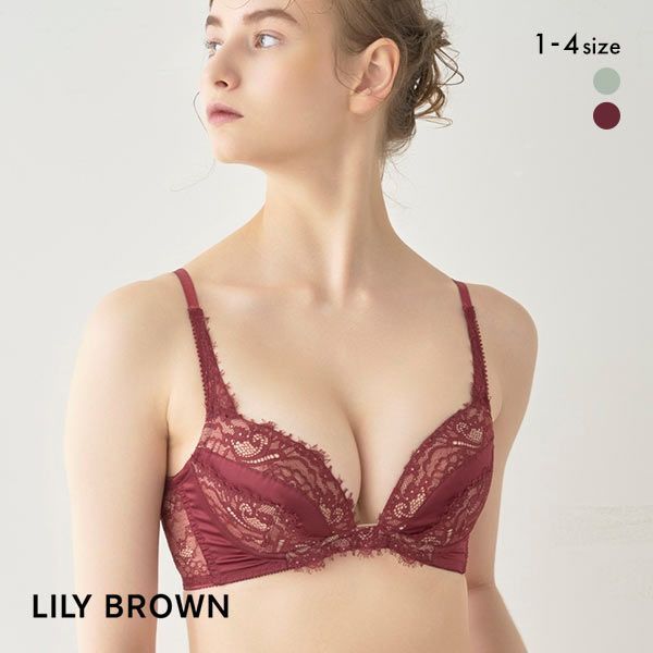 40％OFF リリーブラウン LILY BROWN サテン アイラッシュレース ブラ ランジェリー ブラジャー 単品