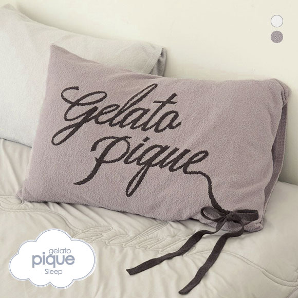 ジェラートピケ スリープ リボンロゴジャガードピローケース ジェラピケ gelato pique Sleep