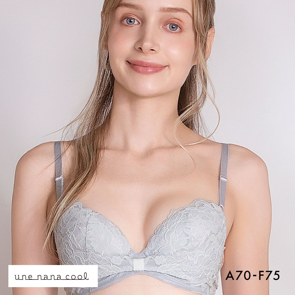 ウンナナクール une nana cool リボンブラ レース 胸もとフィットながもち 動いても、キレイはつづく 3/4カップブラジャー 単品 ウンナナクール une nana cool リボンブラ レース 胸もとフィットながもち 動いても、キレイはつづく 3/4カップブラジャー 単品