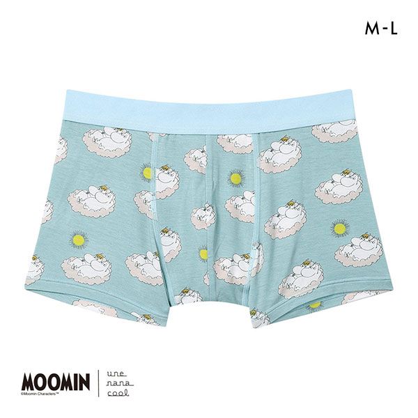 【メール便(6)】 ウンナナクール MOOMIN × une nana cool メンズボクサーパンツ ムーミン 前閉じ 【メール便(6)】 ウンナナクール MOOMIN × une nana cool メンズボクサーパンツ ムーミン 前閉じ