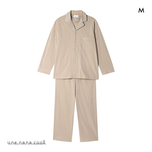 10%OFF ウンナナクール une nana cool 綿100% ラスティック天竺パジャマ MADE WITH LIBERTY FABRIC ルームウェア パジャマ 上下セット 長袖 メンズ 10%OFF ウンナナクール une nana cool 綿100% ラスティック天竺パジャマ MADE WITH LIBERTY FABRIC ルームウェア パジャマ 上下セット 長袖 メンズ