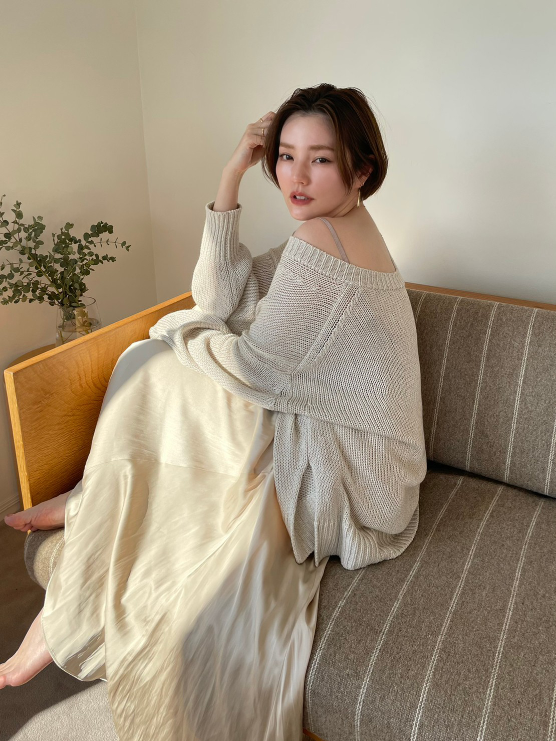 AKIKO FUJII × SHIROHATO Back Open Camisole Vol.2