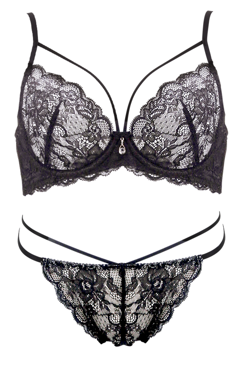�u���[�~���O�t���[�� eXsta Sheer Lacey Veil �m���p�e�b�h �u���W���[ �^���K �V���[�c �Z�b�g bloomingFLORA